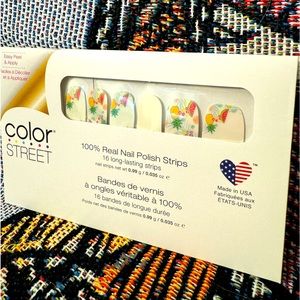 Color Street Tutti Fruiti nail polish strips.